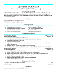 We analyzed hundreds of medical assistant resume samples and talked to medical assistant professionals to discover what works and what gets you rejected. Summary For Medical Assistant Resume How To Write A Medical Assistant Resume With Examples