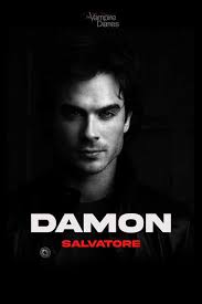 Vampire Diaries 'Damon Black N White' Poster