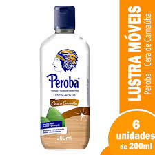 Lustra Móveis Peroba com Cera de Carnaúba 200ml Embalagem com 6 Unidades