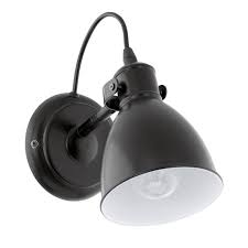 24 90 Applique Industriel Metal Noir Eglo Priddy 1 Lumiere S Leroy Merlin Avec Images Applique Murale Applique Murale Leroy Merlin Parement Mural