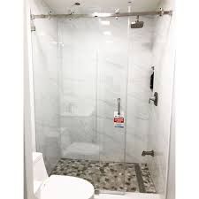 Free shipping nationwide · select table tops on sale Serenity System 59 W X 72 H Frameless Sliding With Clear Glass