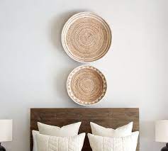 50cm wicker willow rattan sun mirror, round wall mounted retro mid century style | ebay. Sunny Handwoven Basket Wall Art Pottery Barn