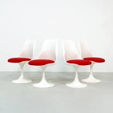 For Sale Saarinen Tulip Chairs For Pastoe Set Of 4 Tulip Chair Chair Tulip Chair Saarinen