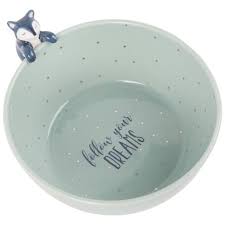 Bol Renard En Porcelaine Vert D Eau En 2020 Porcelana Tazas Y Verde