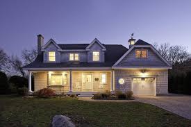 Cape Cod Brass For A Traditional Exterior With A Outdoor Lighting And Front Exterior At Dusk By Architecture Interiors Planning Homeandlivingdecor Com