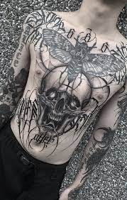 Full Front Tattoo Tattoos Tattoo Clothing Chest Piece Tattoos
