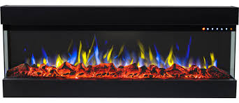 The gorgeous flame presentation and unique media options can now be viewed from almost any angle through 3 sides of glass viewing area. Spectrum 36 Modern Electric 3 Sided Wall Mounted Built In Recessed Fireplace Contemporary Indoor Fireplaces By Virventures Houzz