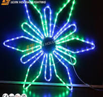 LED Hanging Tree Lights IP65 Waterproof Christmas Five-Pointed Star  Snowflake Moon Outdoor Christmas Decoration