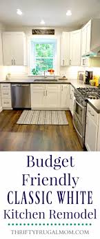When it comes to remodeling on a budget, the name of the game is buying used; Budget Friendly Classic White Kitchen Remodel All The Details Thrifty Frugal Mom