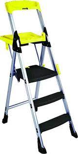 This three step contemporary step stool features a revolutionary lightweight aluminum frame with a featherweight design! Cosco Products 11003abl1 Platform 3 Step Platform Ladder At Sutherlands