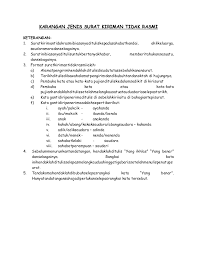 Dengan berbagai contoh surat yang telah banyak akan membantu kamu untuk mengetahui contoh surat resmi yang baik dan benar. Karangan Jenis Surat Kiriman Tidak Rasmi