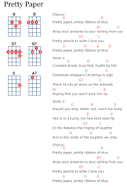 Pretty Paper Ukulele Ukelele Songs Christmas Sheet Music Ukulele