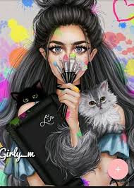 Dessin Peintre Et Chaton Dessins Mignons Dessin Kawaii Fond D Ecran Dessin