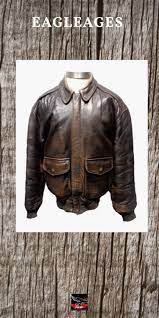 Avirex A 2 Vintage Brown Leather Patriotic Bomber Jacket Men S Size M Bomber Jacket Mens Avirex Leather Bomber Jacket