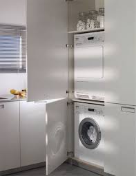 Santos Kitchen Solutions For The Laundry Tall Unit Containing The Washing Machine And Dryer One Of Laundry Cupboard Laundry Mud Room Laundry In Bathroom