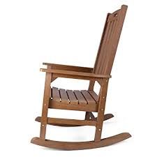 Extra wide outdoor rocking chairs. Buy Outdoor Rocking Chair With 350lbs Support Ot Qomotop Poly Lumber Oversized Outdoor Chair All Weather Rocker Chair For Patio Porch Deck 34l 27w 46 8h Brown Online In Indonesia B089qqrw73