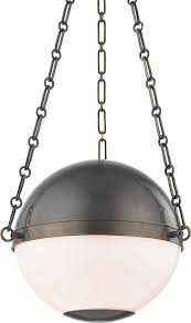Hudson Valley Mds750 Db Sphere No 2 Modern Distressed Bronze 16 5 Pendant Lighting Fixture Hud Mds750 Db