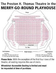 Seating Charts Merry Go Round Playhouse Theater Mack
