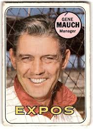 1969 Topps Gene Mauch 606 store D