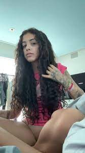 Malu Trevejo Curly Hair Popular Babe Getting Boobs Slipped Onlyfans  Livestream Leaked 