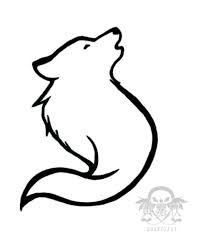 Wolf Tattoo On Pinterest Wolf Tattoos Tribal Wolf Tattoos And Small Wolf Drawing Easy Simple Wolf Tattoo Wolf Drawing