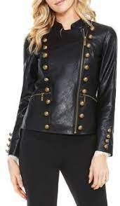 Vince Camuto Faux Leather Military Jacket Nordstrom Leather Look Jackets Military Jacket Women Blazer Jackets For Women