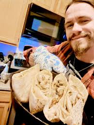 Simple but delicious. Sunbeam, Dukes and a fried pork chop.