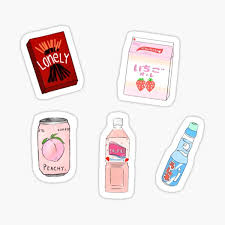 Free transparent cold snacks vectors and icons in svg format. Japanese Snacks Stickers Redbubble