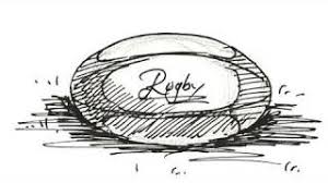 How To Draw A Rugby Ball Real Easy Youtube It is an elongated ellipsoidal ball and is used in the game by players for rugby. how to draw a rugby ball real easy