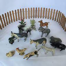 12 Antique Britains Lead Metal Farm Animals Putz Farm Etsy Farm Animals Animals Farm Dogs
