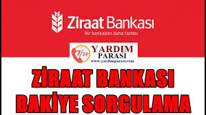 Bu sayfadan yine ücret ödeyerek kredi. Ziraat Bankasi Bakiye Sorgulama Yardim Parasi