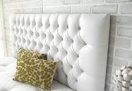 56.5'' h x 3.5'' w x 43'' d. Europa Beds Europa Persian 5ft X 24 150cm X 60cm Faux Leather King White Headboard Headboards From Beds 4 Less Uk
