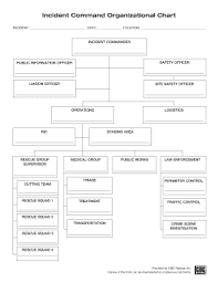 fillable online incident command organizational chart cmc