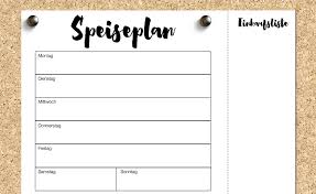 Wir haben tipps und anleitungen vorbereitet, wie sie finanzielle einsparungen erzielen können. Speiseplan Kostenloser Download Miomodo Diy Blog