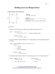 Cara menghitung keliling segitiga k = s + s + s k = 8 + 9 + 10 k = 27 cm jadi, keliling segitiga tersebut adalah 27 cm. Contoh Latihan Soal Contoh Soal Matematika Kelas 5 Bangun Datar