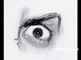 Once that is complete, draw the eyes, thick or bold upper eyelids, then draw the nos. Draw The Eye Anger Learn To Draw Angry Eye In 2 Minutes Youtube