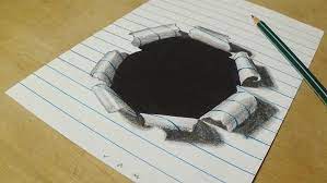 The instructions are animated just watch the animation and copy every line, you may repeat the animation of each step until you end with fantastic drawings. 50 Beautiful 3d Drawings Easy 3d Pencil Drawings And Art Works