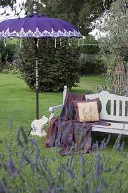 garden umbrella paarse tuin tuin deco tuin