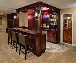 Mixed materials posh for a small bar. These 15 Basement Bar Ideas Are Perfect For The Man Cave