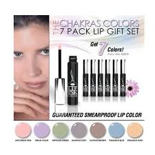 LIP-INK® Chakras Colors 7 Pack Gift Set smearproof Lipstain liquid lipstick 