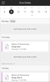 Ascribable —used with to this advance is partly due to a. Due Dates In The Blackboard App Blackboard Help