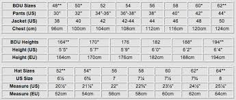 military boots size chart ocp conversion chart flight suit