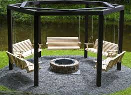 Choose a set of chairs that matches your fire pit for a cohesive outdoor set, or go for a more eclectic look with an assortment of various sling chairs around the fire pit. How To Build Fire Pit Swing Detailed Instructions Decor Home Ideas