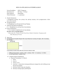 Rpp matematika kelas 4 bangun datar. Rpp Matematika Luas Bangun Datar