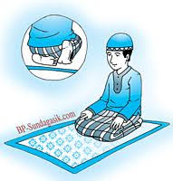 Gambar kartun orang lagi sholat keren bestkartun. Tata Cara Sholat Fardhu Wajib Bacaan Gambar