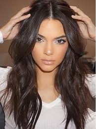 Medium Dark Brown Long Celebrity Lace Front Wig Hh029 Jenner Hair Kendall Jenner Hair Hair