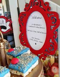 Snow White Baby Shower Party Ideas Photo 8 Of 13 Snow White Birthday Baby Shower White Baby Showers