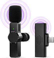 Buy JSSEVN Wireless Lavalier Microphone Compatible with iPhone iPad, Plug-Play Wireless Mic for Recording, YouTube, TikTok, Facebook Live Stream, Noise Reduction Auto-Sync (NO APP or Bluetooth Needed) Online in Indonesia. B09DT69PYP