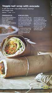 Ikea Veggie Ball Wrap With Avocado Veggie Ball Recipe Vegetarian Recipes Veggies