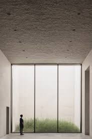Crematorium Siesegem By Kaan Architecten Texture On Ceiling Acoustic Spray Church Architecture Minimalist Architecture Galleries Architecture